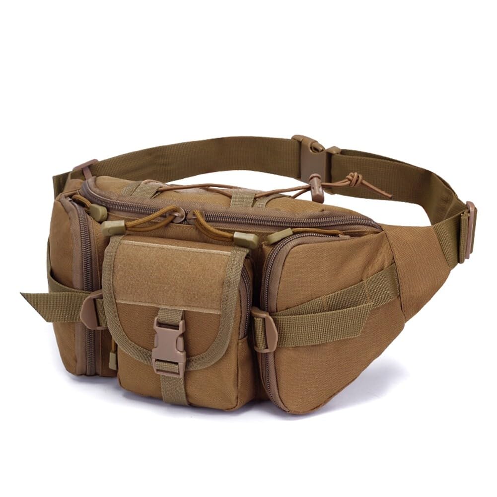 Tactical Waist Bag Military Fanny Pack,Waterproof Utility Belt Multi Pockets Storage for Hiking&Mountaineering&Camping&Riding&Fishing&Shooting&Cycling&Exploration, Type 1