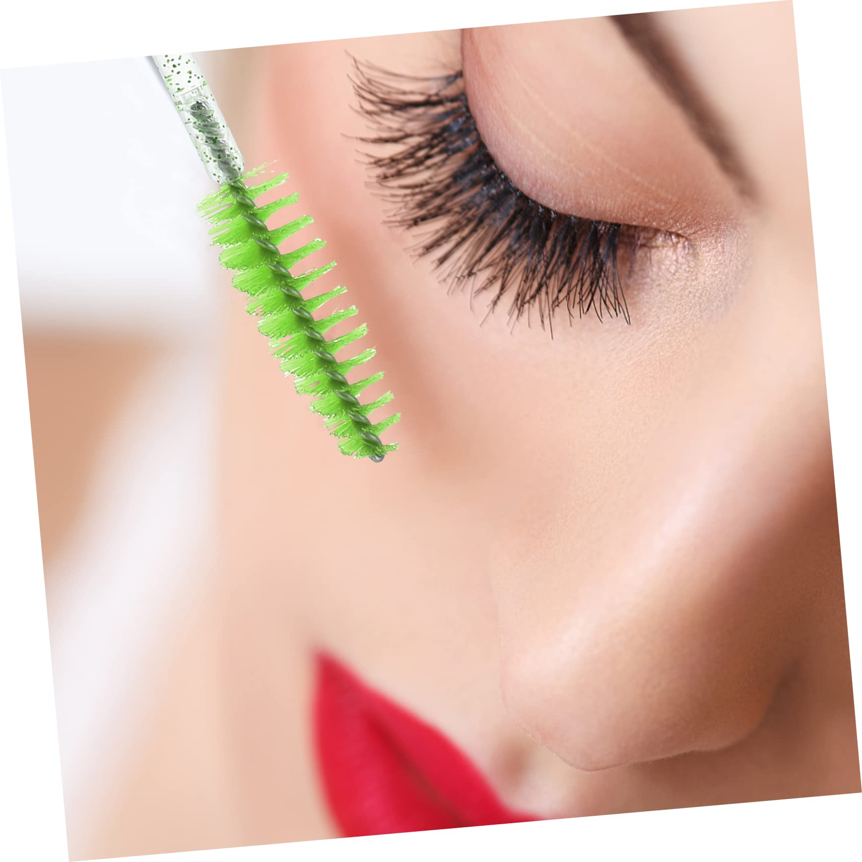 Baluue Mascara Eyelash Brush Set 10pcs Lash and Brow Comb Quality Material Comfortable Grip Finish