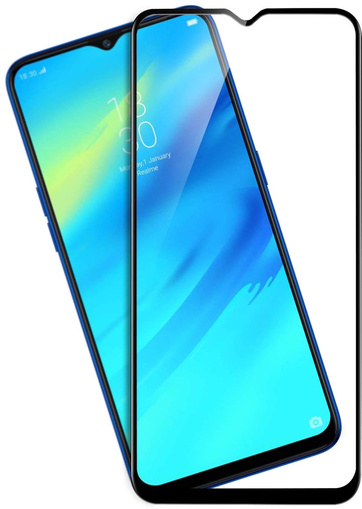 Glasgow Hammer Proof Tempered Glass for Realme 2 Pro [Full Protection] [Full Edge to Edge Gorilla Coverage] [Shield for your Smart Phone] - Black (B07X9B1TYB) Amazon Price History, Amazon Price Tracker