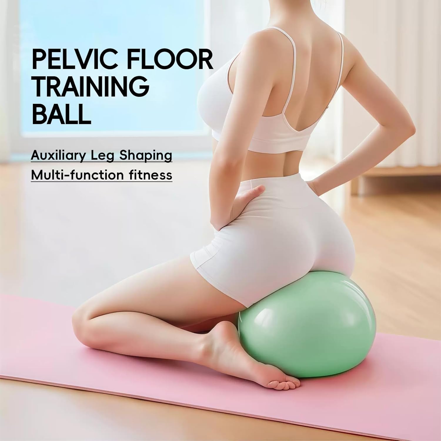 9-Inch Soft Exercise Ball for Pilates, Yoga and Core Training, Anti-Burst Mini Fitness Ball for Balance, Strength & Physical Therapy - Image 2