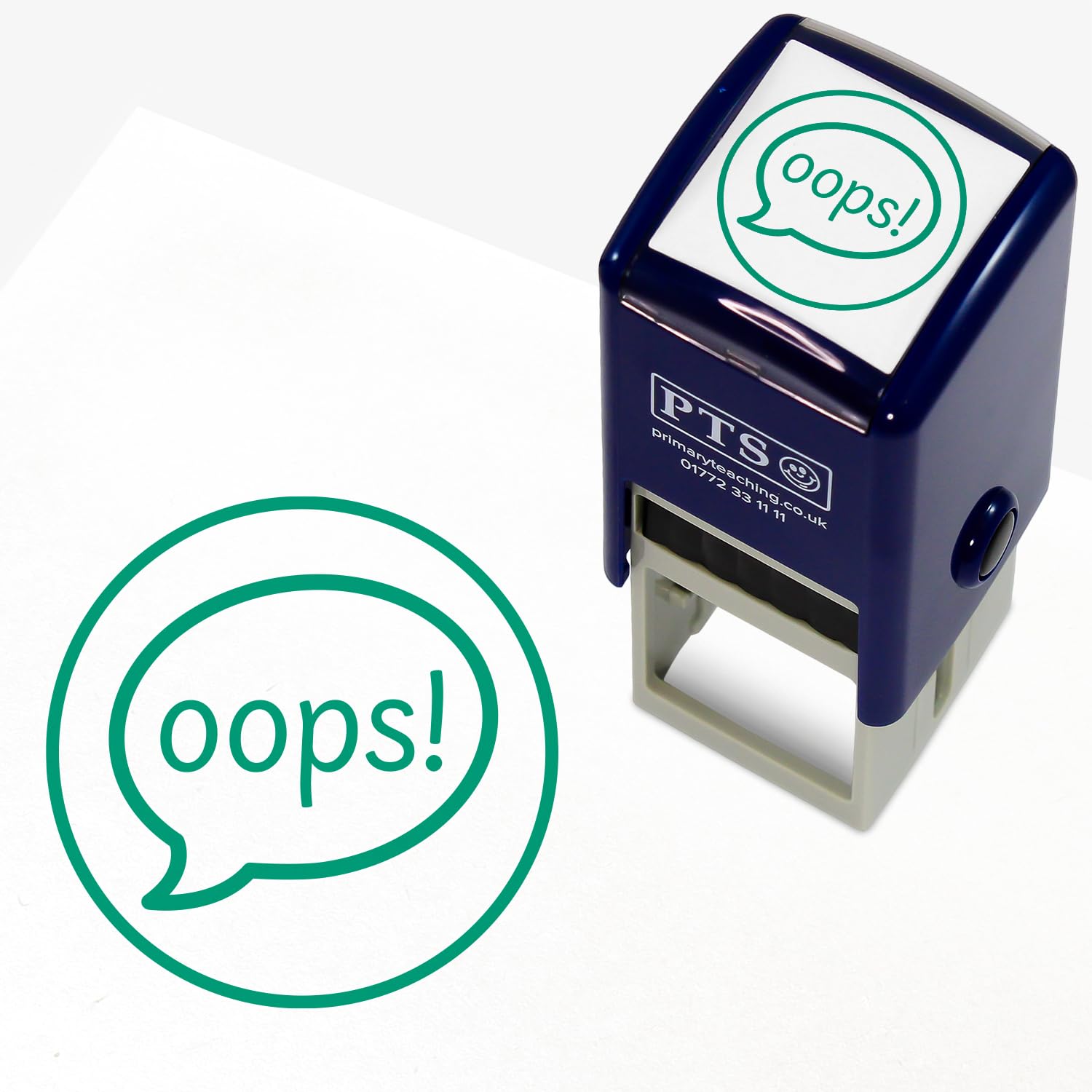 Primary Teaching Services Ltd Green 1 Oops! Teachers Motivational Feedback Marking Stamper School Pupils Work 25Mm Primary Teaching Services (Green)