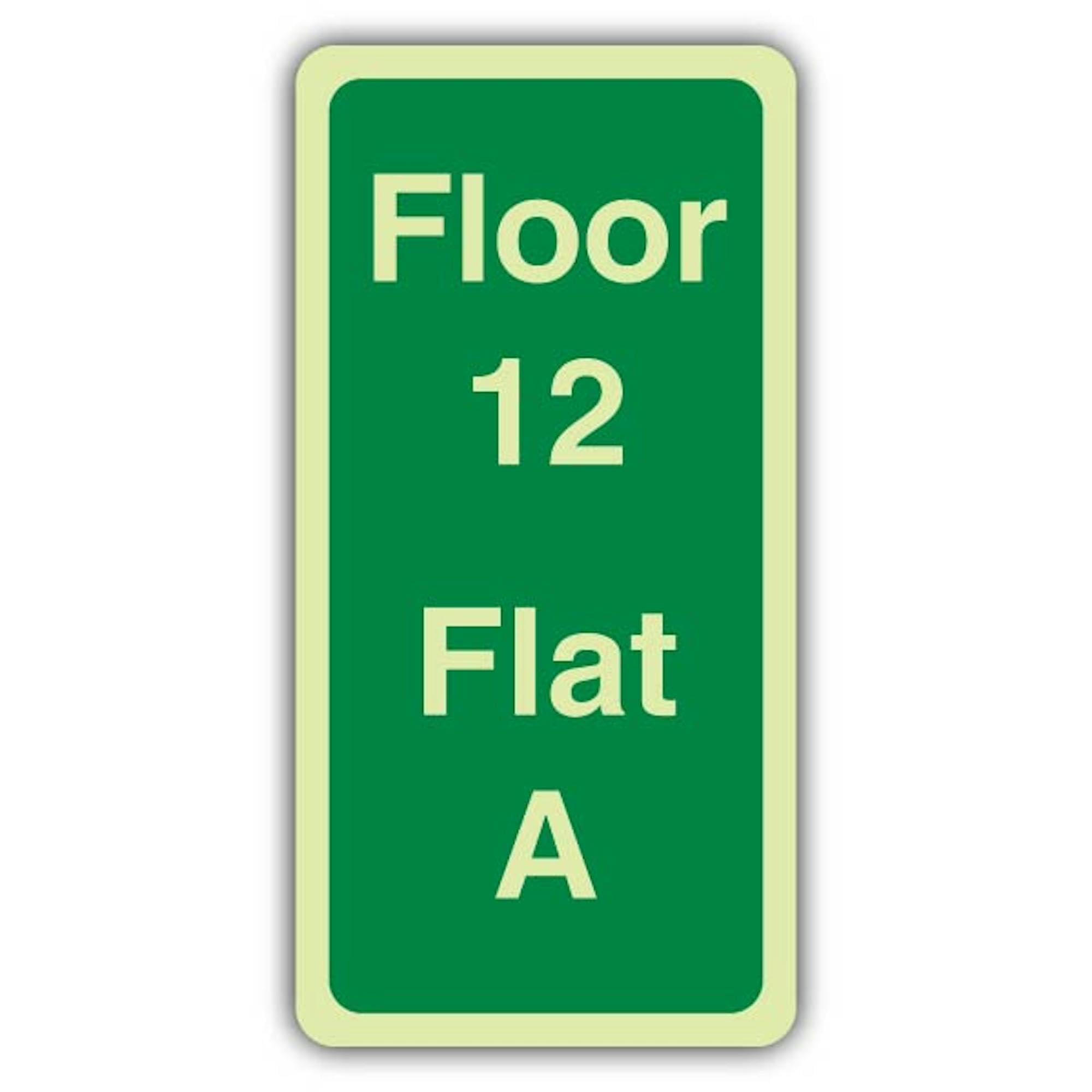 V Safety Floor 12 Flat A Sign – 200 x 400 mm – Triple Glow rigido