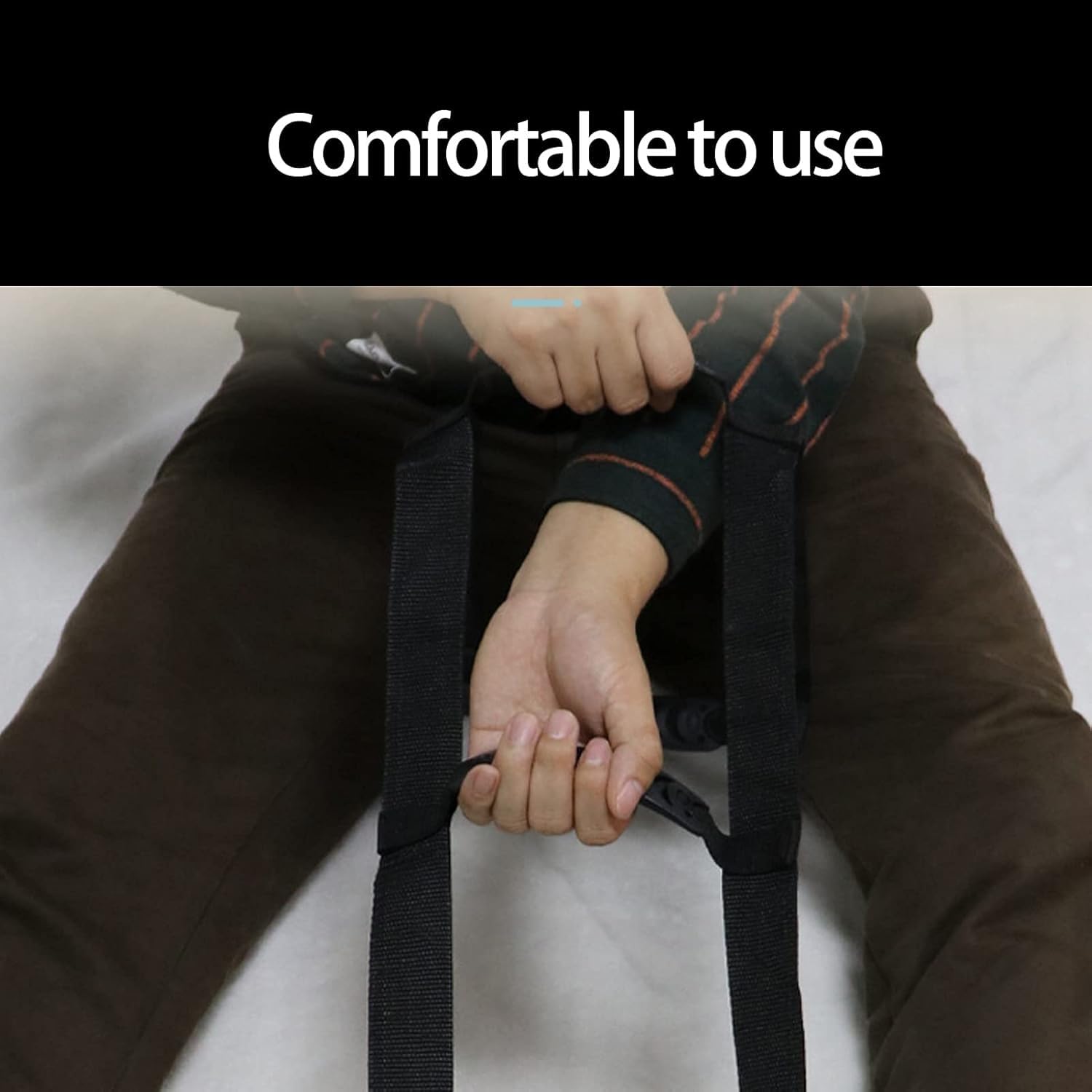 Dispositivo de asistencia para sentarse y levantarse con escalera de cama de longitud ajustable, asa de apoyo para escalera de cama, ayuda para la movilidad y la vida diaria para adultos mayores, pe