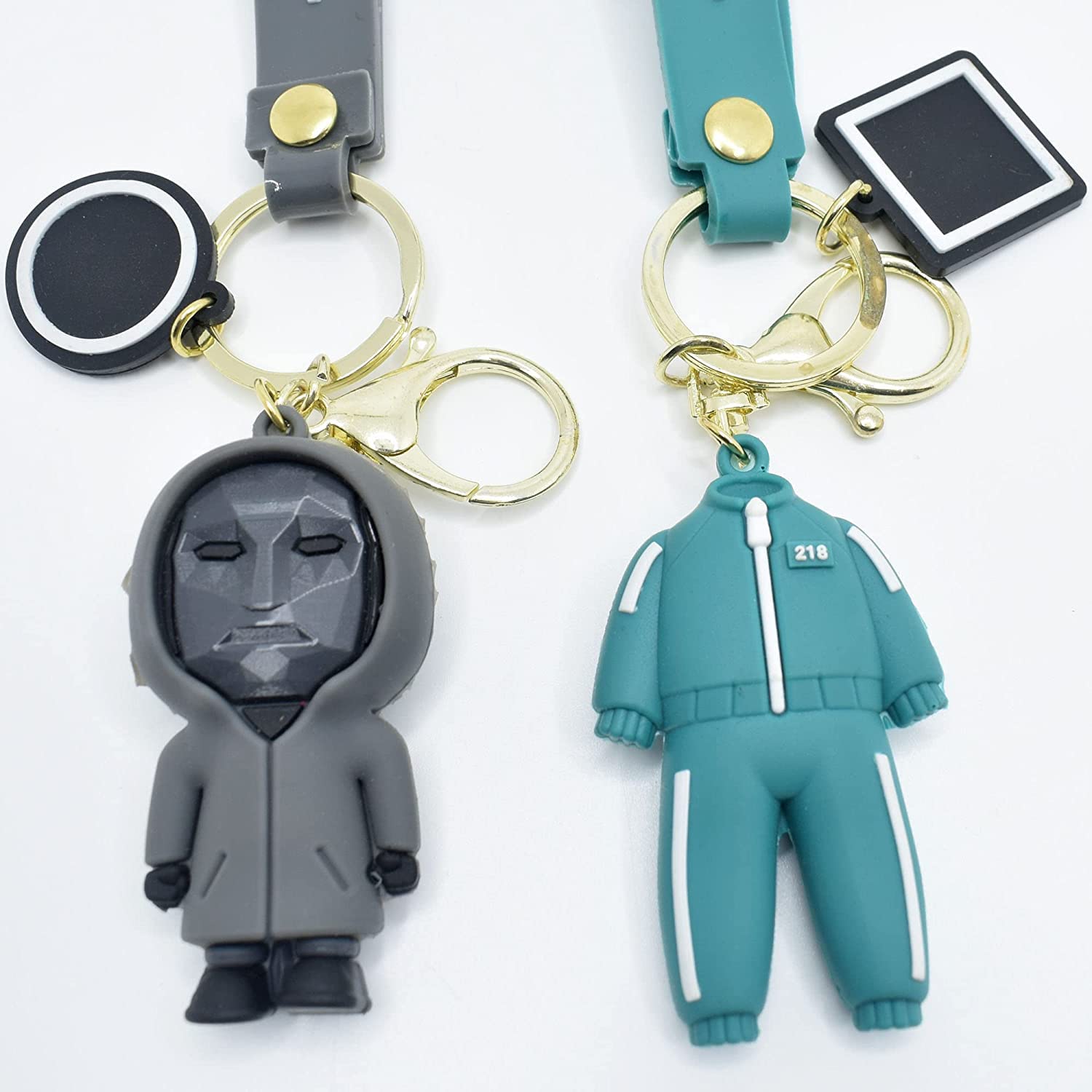 EUPHORIA New 3D Cute Keychain (Skuid Game Front-Man & Player No 218) Miniature Fancy Key Chain with Metal Clasp & Rubber Lanyard, (2 Unit) (B0DBQYLH3Z) Amazon Price History, Amazon Price Tracker