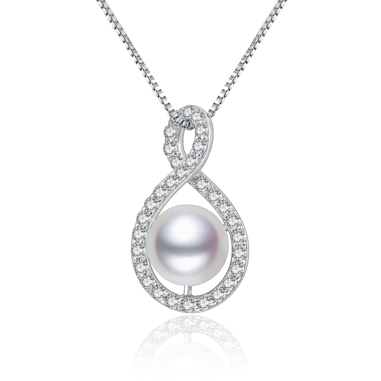 Christmas Gifts Freshwater Pearl Necklaces Gift for Wife Wedding Birthday Gifts - Mom friend Her Mothers Day Gifts for Women