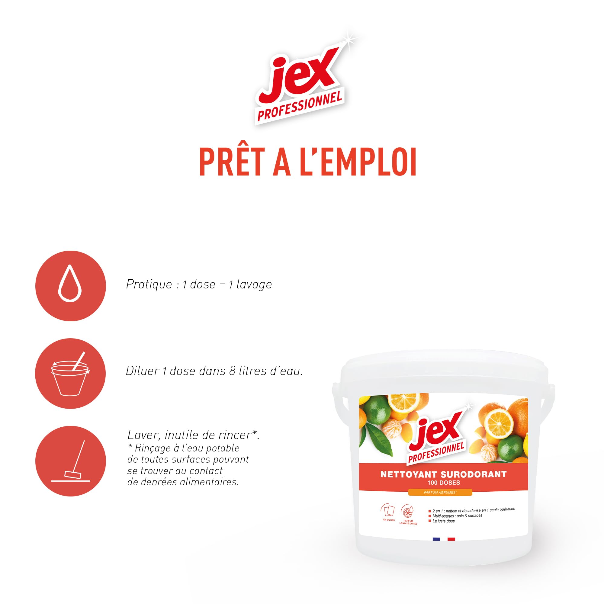 JEX Pro Limpiador suro Agrume – Lote de 2