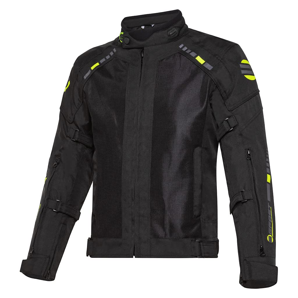 Giacca Moto Estiva IRIS, Giacca da Moto Uomo, Ventilata, Tessuto Tecnico con Inserti in Mesh, con Membrana Anti-Acqua e Anti-Vento, Molti Colori Disponibili