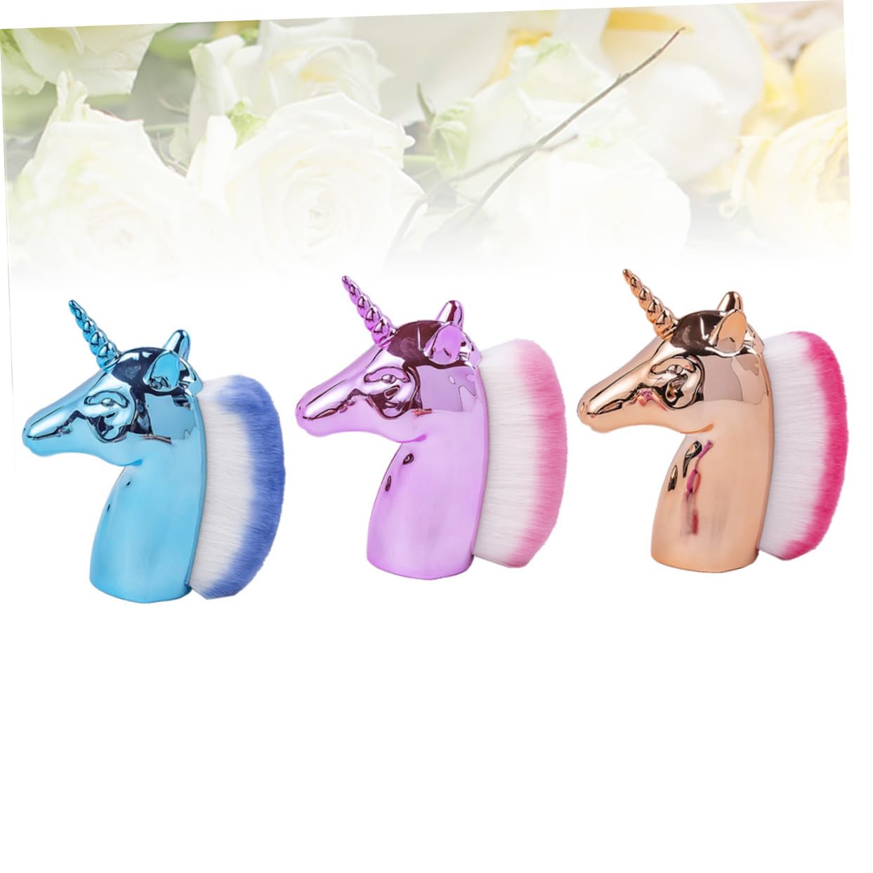 FRCOLOR 3piezas Cepillos De Uñas De Unicornio Para Limpiar El Polvo Duradero y Fácil De Usar