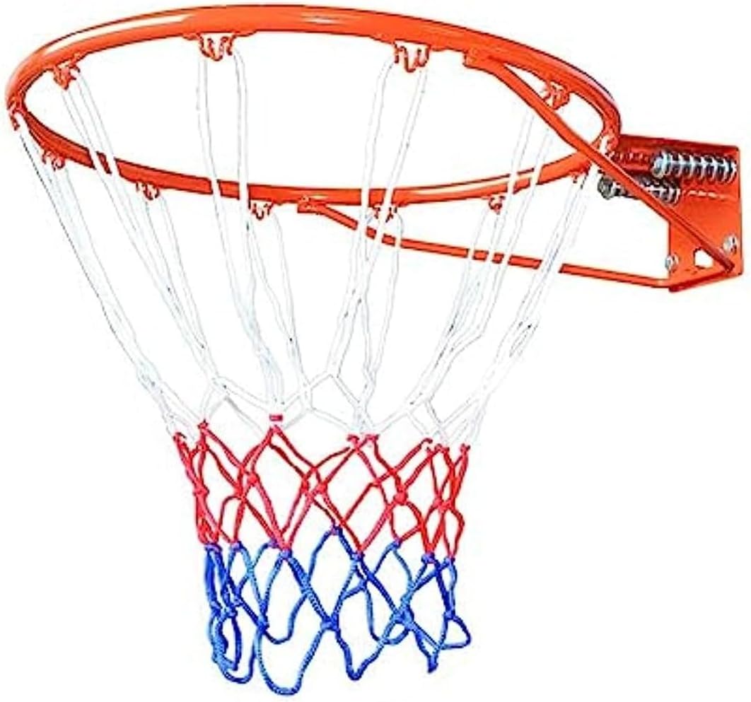 Amazon バスケットボールフープリング、ネットウォールマウントアウトドアハンギングバスケット45cmトレーニングショットフレームイズ