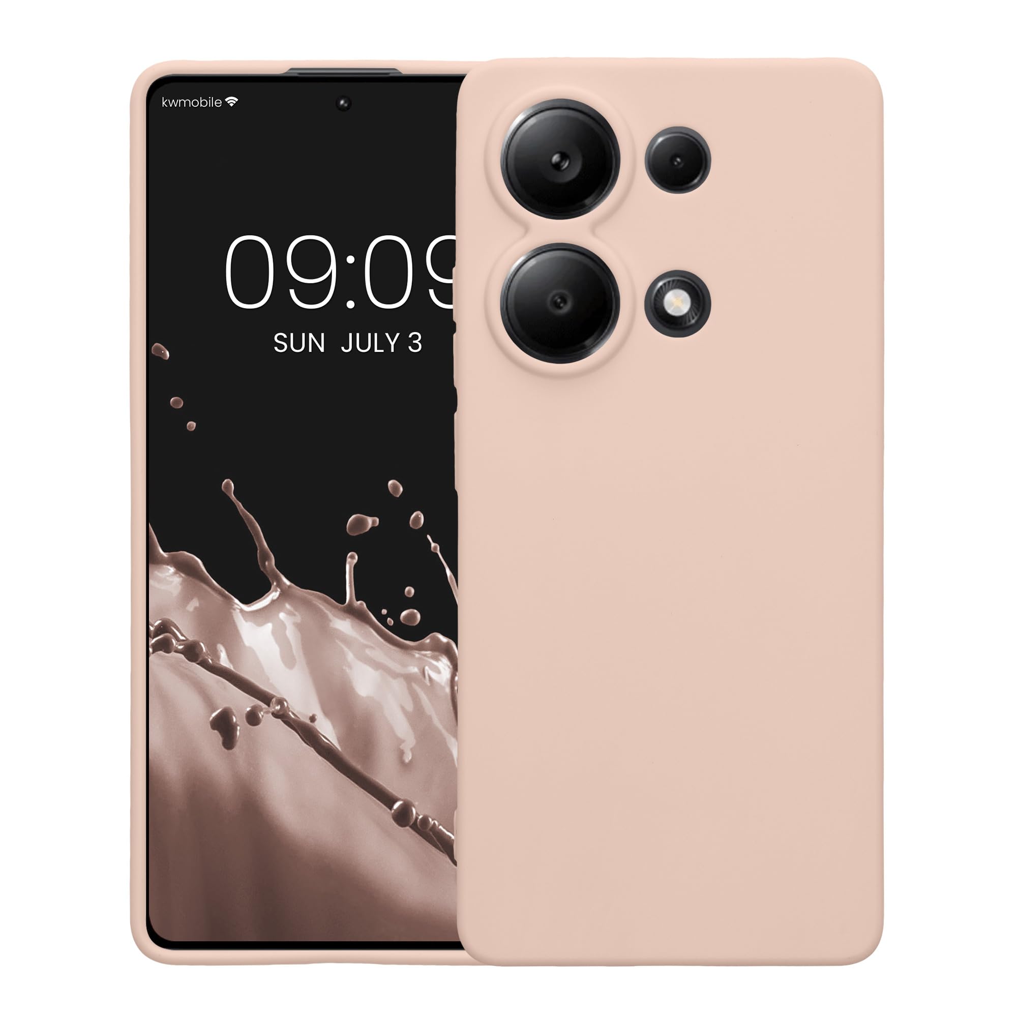 Custodia Xiaomi 13 Lite 5G Kwmobile - Cover In Legno Con Bumper Silicone TPU, Design Bussola Vintage - Foto 2