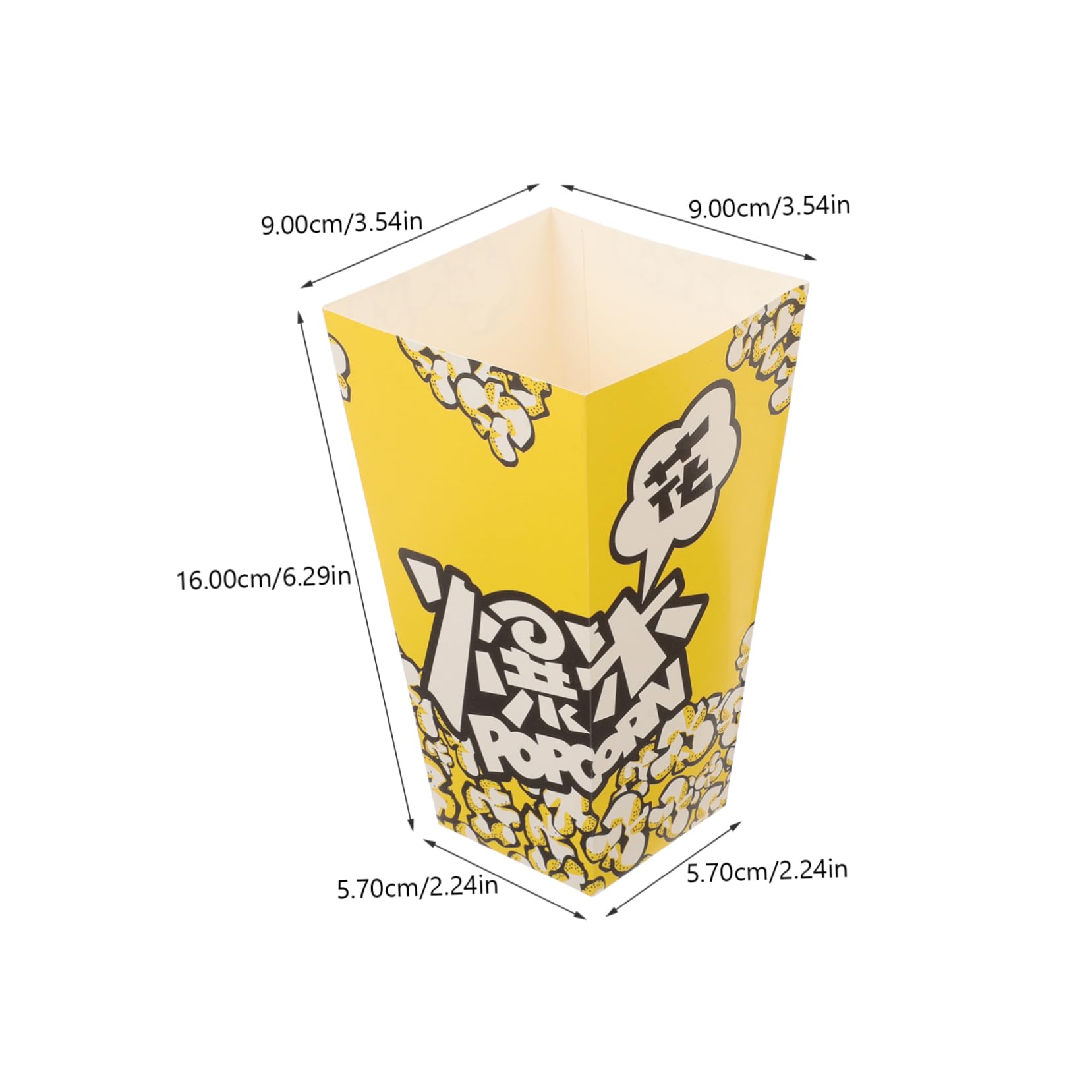 Unomor 100Pcs Popcorn Boxes Paper Snack Storage Containers for Parties Events Movie Nights for Popcorn Treats Snacks Fun Party Favor and Popcorn