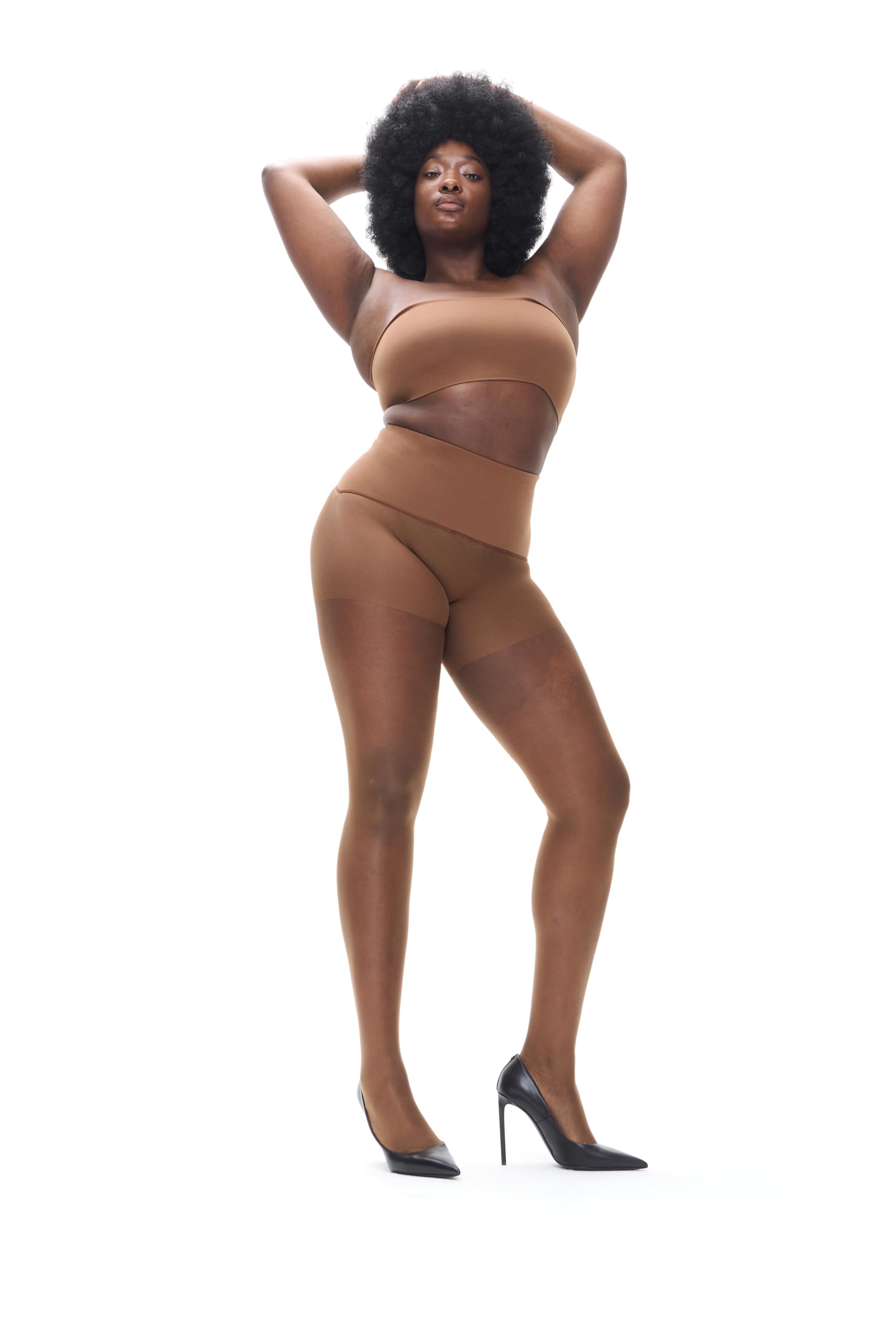 Heist Tights -The Nude - Luxury, Seamless, Comfort Waistband, Sheer 18 denier Ladder Resist Tights for Women (UK, Numeric, 10, Regular, Regular, Shade 70)
