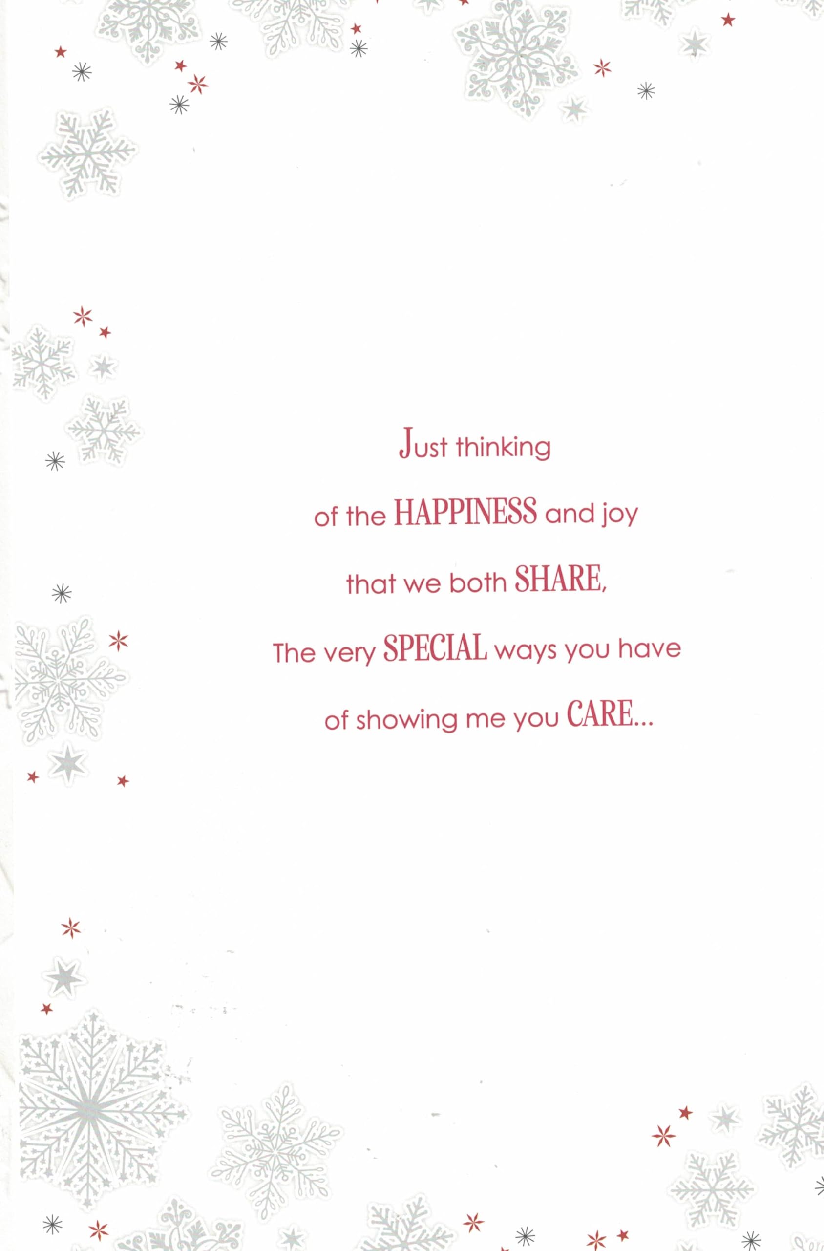 “Large Luxury Christmas Card for the Wonderful Man in My Life, Extra Large 12x8 Inch Greeting Card with 8-Page Insert - Image 3