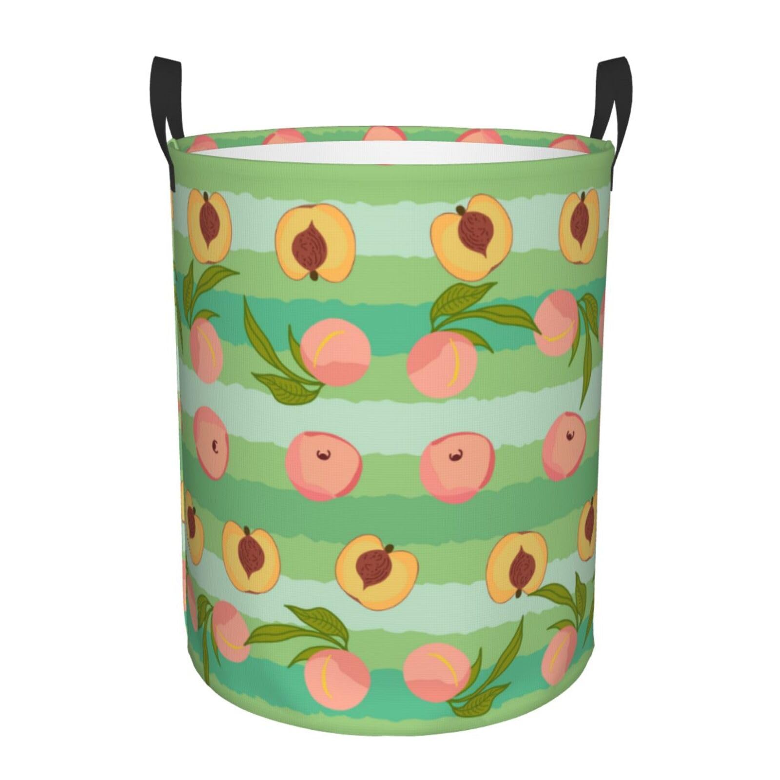 Laundry Hamper Peach Laundry Basket Waterproof Personality Fashion Hampers for Laundry Large Collapsible Laundry Basket Storage Basket for Dorm and Home