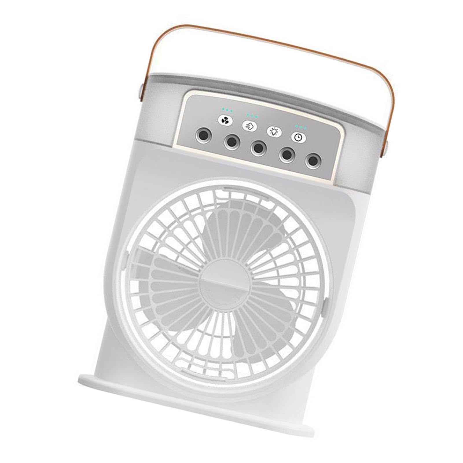 Jazuaiao Rechargeable Small Desktop Fan Air Cooling Machine 3 Speeds Cooling Solution for Home Dormitory Own Rechargeable Portable Humidifier Fan