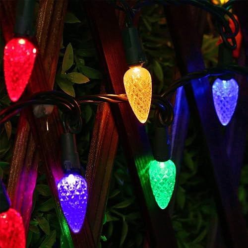 Vista 55 de Luces de Navidad Asenek Blanco cálido