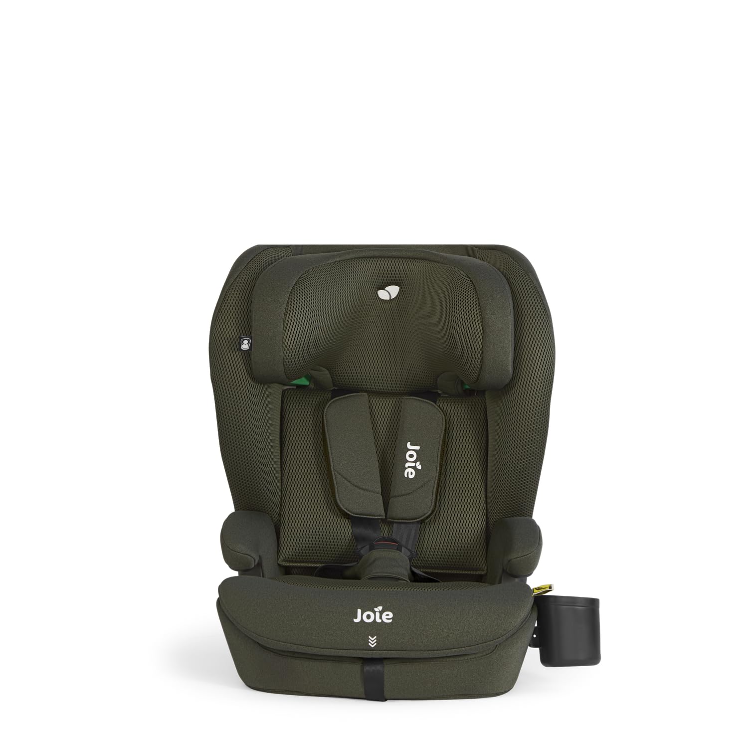 Joie i-Irvana™ Max R129 Seggiolino, 76–150 cm (15 mesi–12 anni), Fern Mesh | Cintura a 5 punti fino a 125 cm, certificato i-Size, ISOFIX e Top Tether, regolazione GrowTogether™ a una mano