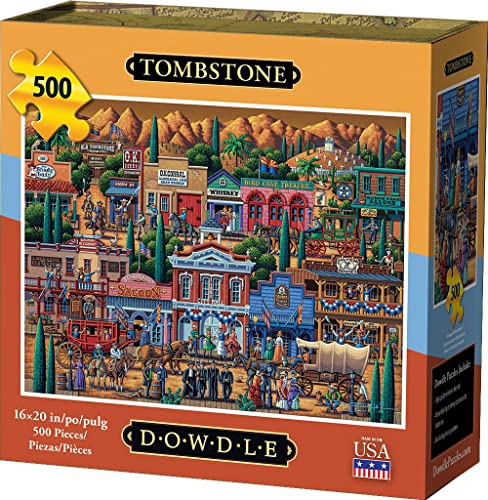 Dowdle Jigsaw Puzzle, Tombstone, 500 piezas | Cada rompecabezas tiene una historia colorida, piezas de ajuste preciso miniatura 1