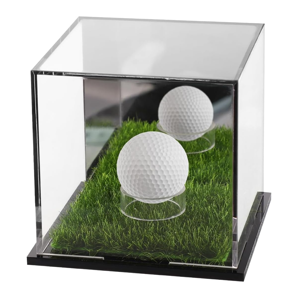 Espositore per palline da golf acrilico 12x12x11 cm singole quadrato