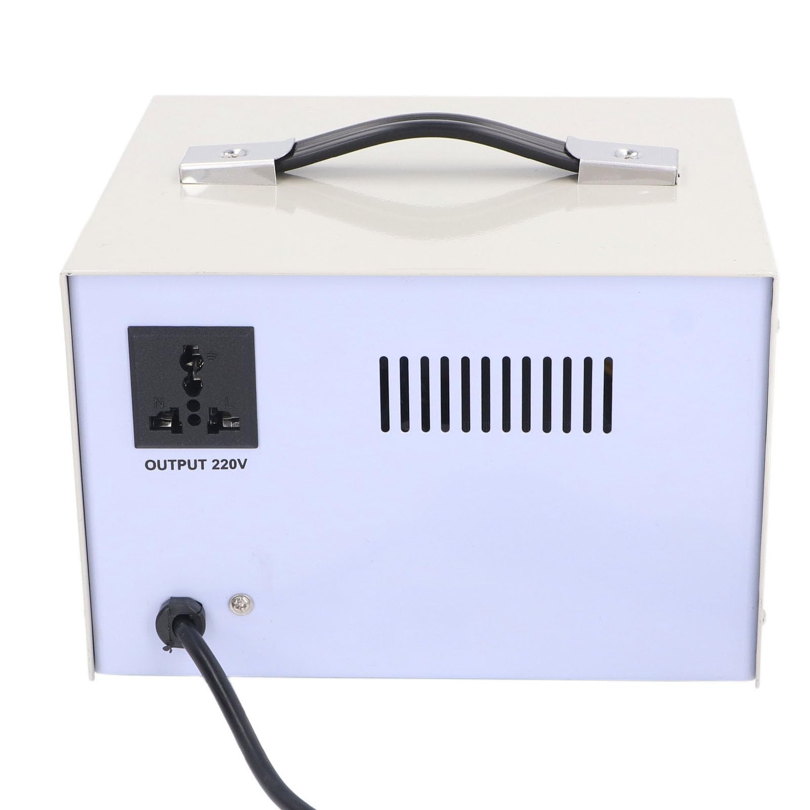 Trasformatore Step Up Down, Regolatore Automatico di Tensione Presa Universale Ingresso 160‑250 V Uscita 220 V per Elettrodomestico (Spina europea)