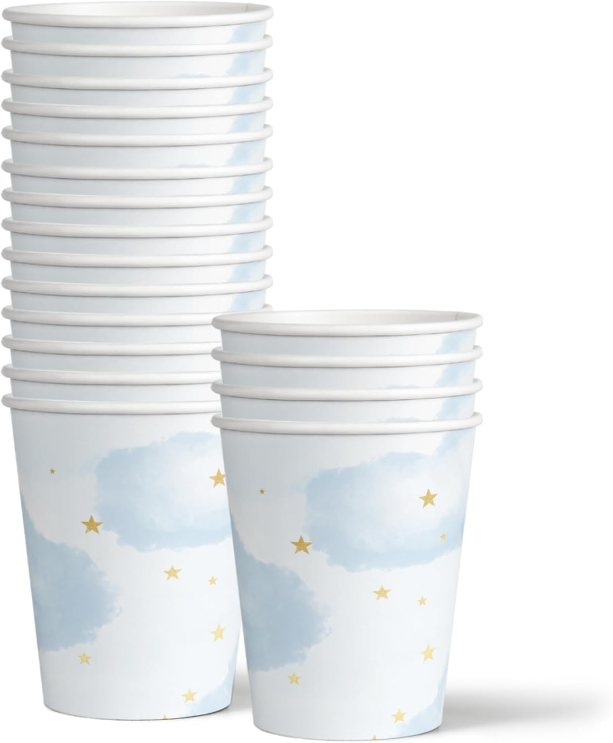On Cloud Nine Birthday Party Supplies - Bridal Shower Tableware Set Includes Plates Napkins Cups - Kit for 16 - Image 4