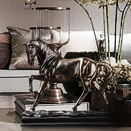 Statue de cheval au galop sculpture d'art abstrait chic - 2