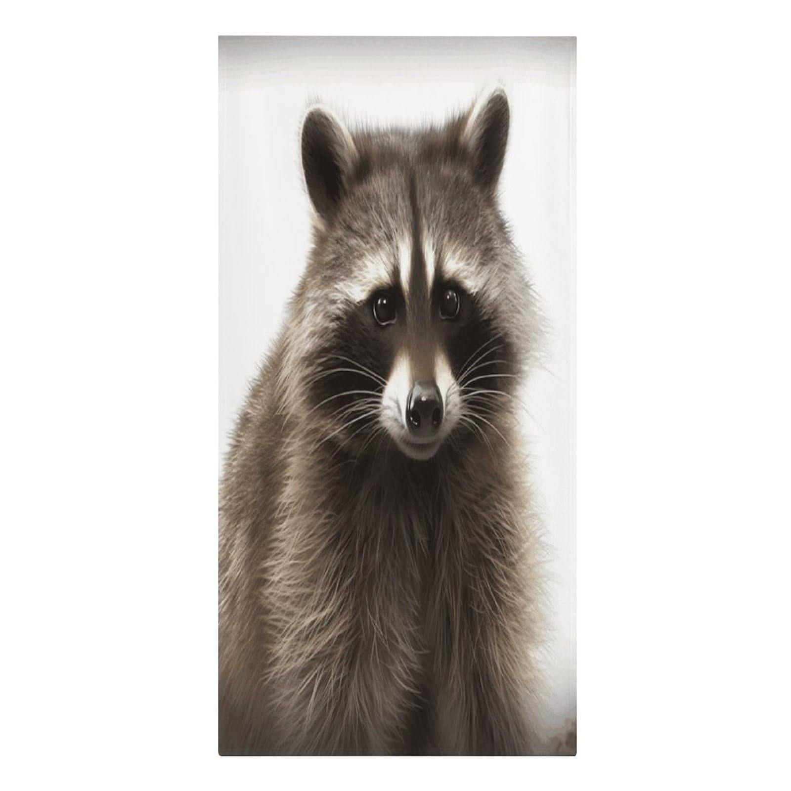 VstaDank Hairy Raccoon Beach Towels 30"x61" Microfiber Super Absorbent Large Bath Towels Cozy Soft Swim Travel Towel Quick Dry Thin Pool Towel Beach Accessories for Outdoor Adult