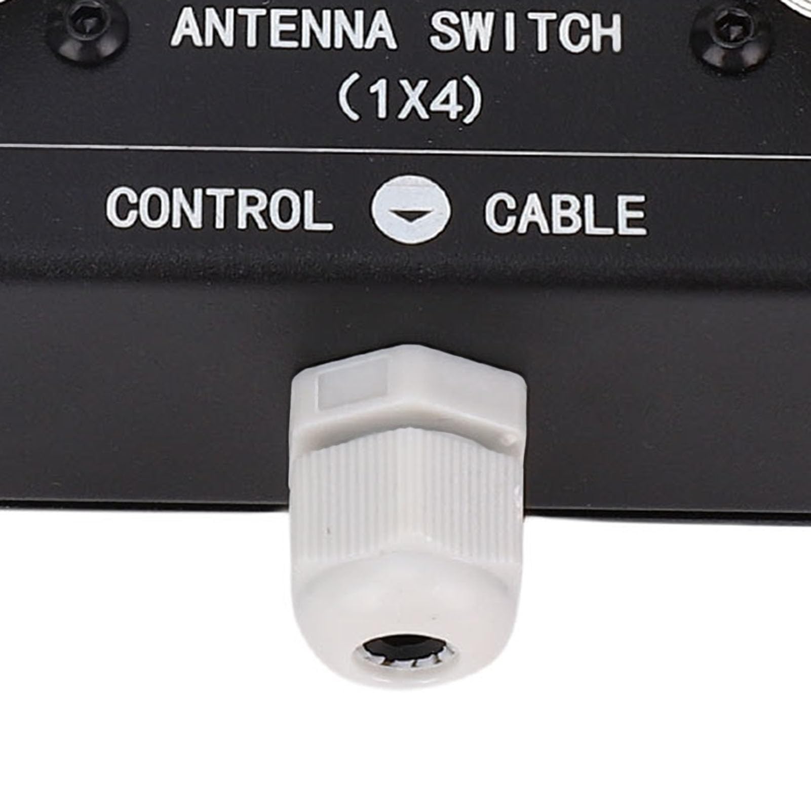 FTVOGUE Commutateur d'antenne, Alliage d'aluminium, Fonctionnement à Distance, Commutateur Coaxial 4 Voies, 1,8 MHz-60 MHz, Idéal pour Les Installations 'antenne de Toit ou de