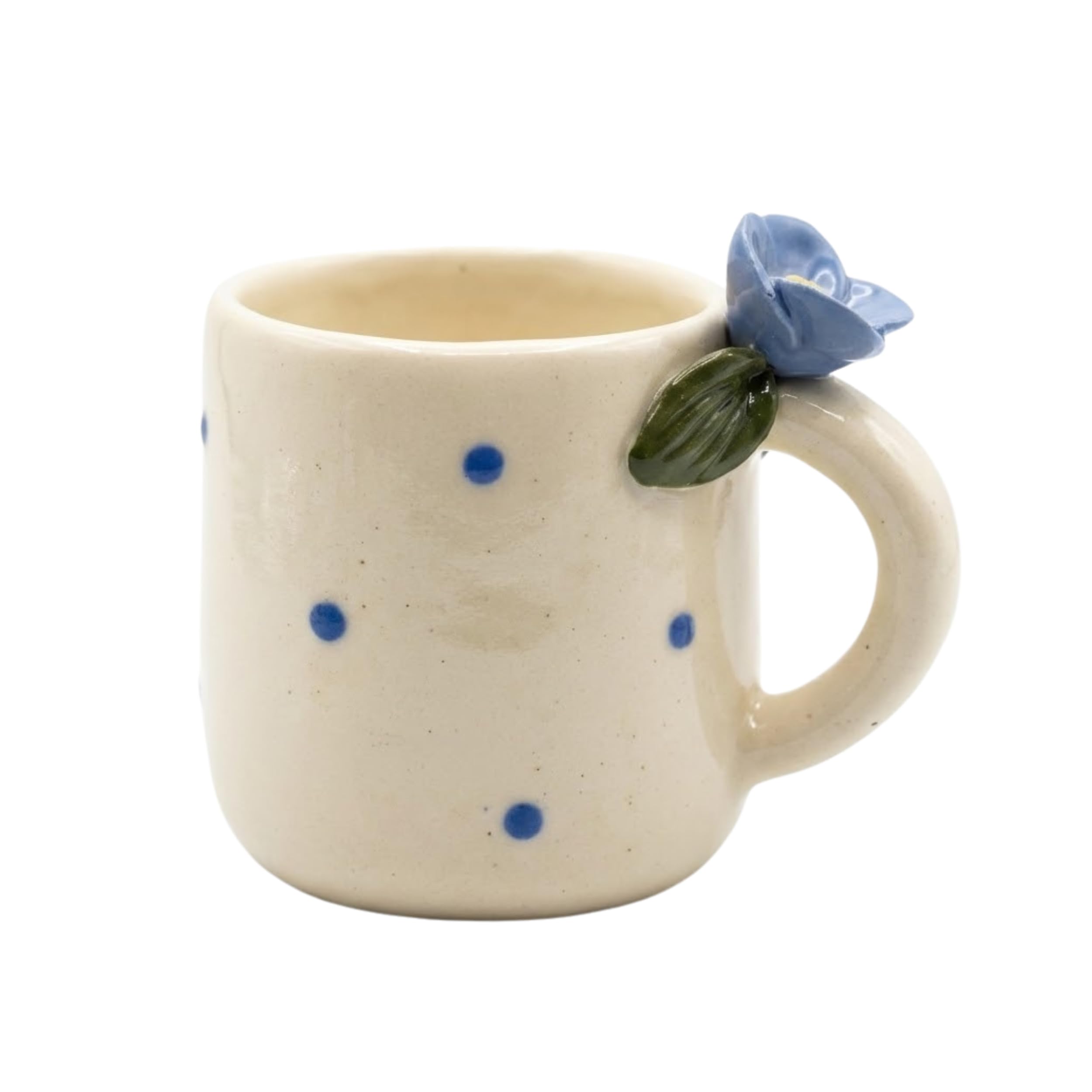 Handcrafted Ceramic Coffee Mug with Handle | Durable Stoneware Tea Cup for Home & Office | Microwave & Dishwasher Safe | Drinkware for Tea Coffee Milk (Cream)
