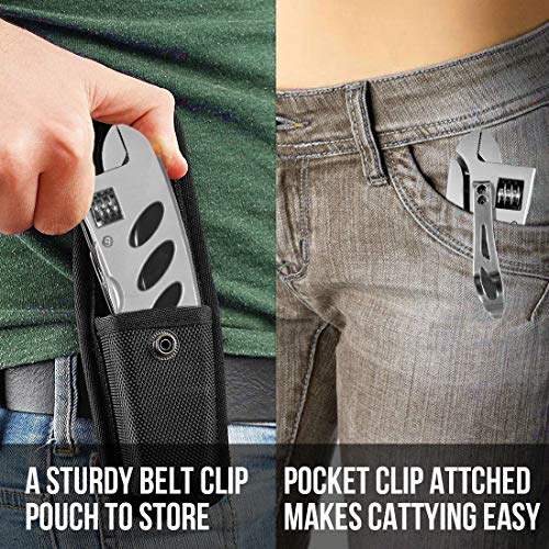 Dpnao DP-02A Multitool Wrench With 7 Tools/Pliers/Wire Cutter/Flat Screwdriver/Phillips Screwdriver/Portable Folding Multifunctional Adjustable Multi Purpose Stainless Steel Tool thumb #3