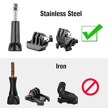 GoPro - JJJ J Hook Buckle Mount Kit for Gopro,Stainless Steel Vertical