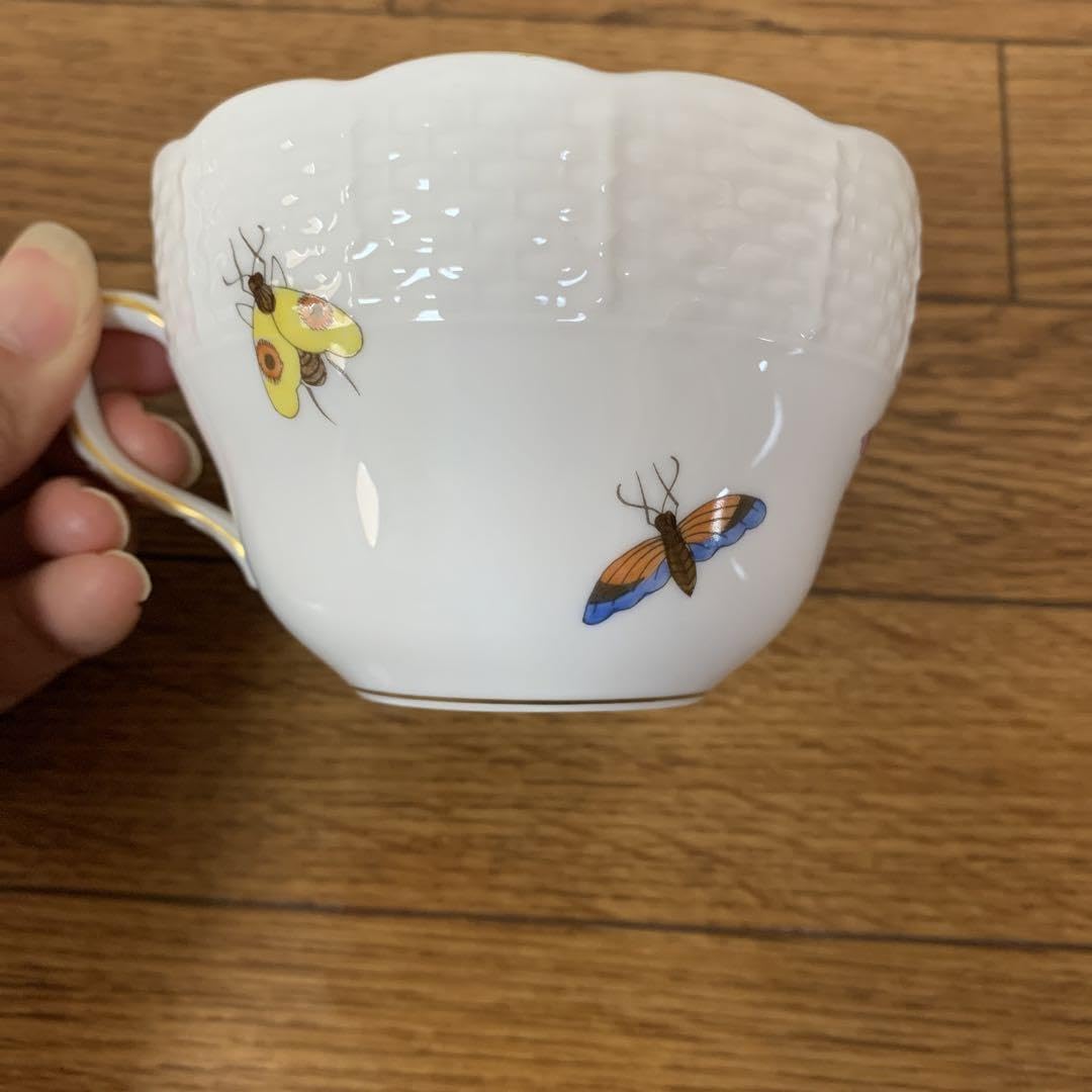 Amazon.co.jp: 【】ヘレンド カップ&ソーサー セット 鳥 虫 : ホーム