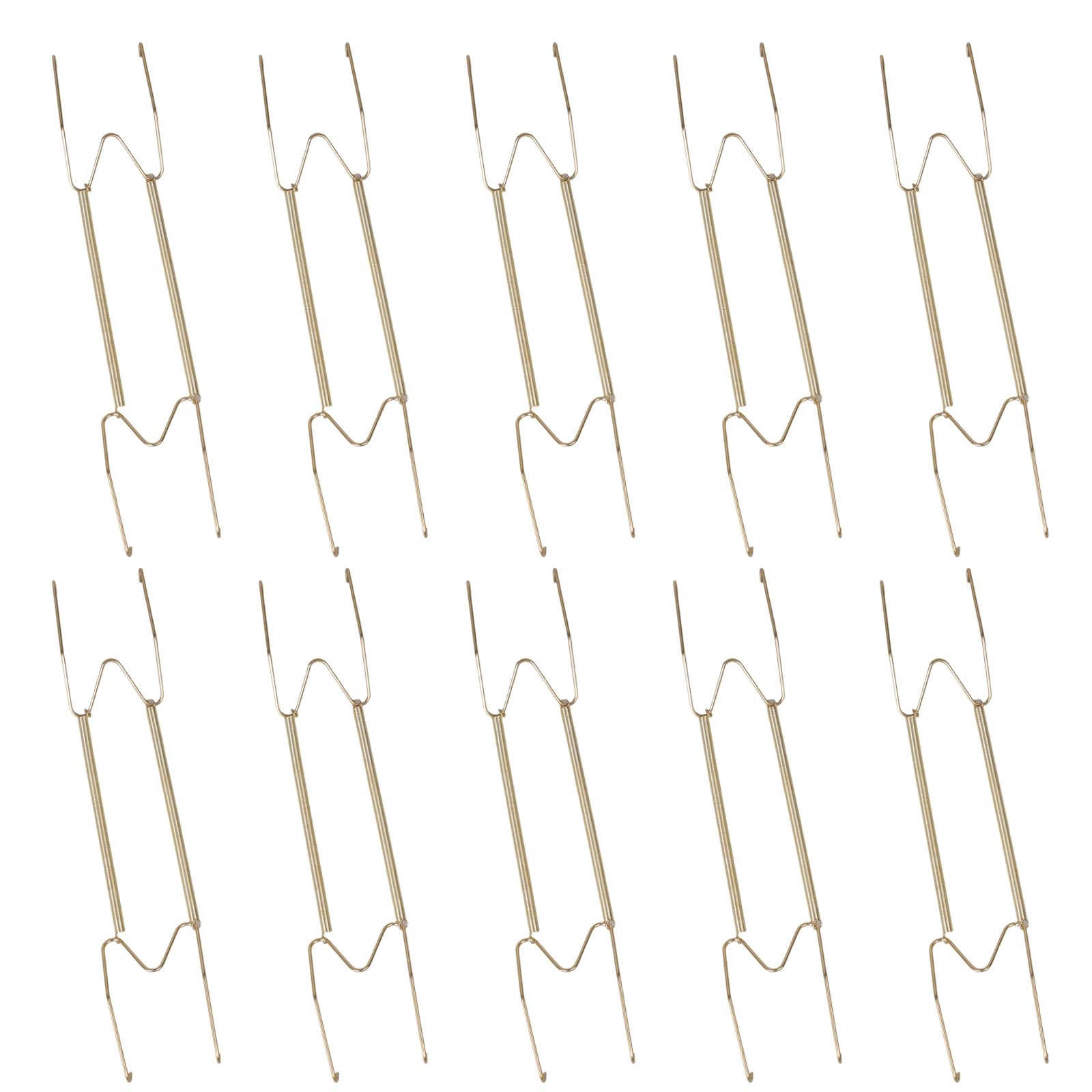 Oxxggkao Of 10 W Shape Invisible Spring Plate Hook for Wall Decoration Craft of Sturdy Steel Materials Steel Plate Hangers