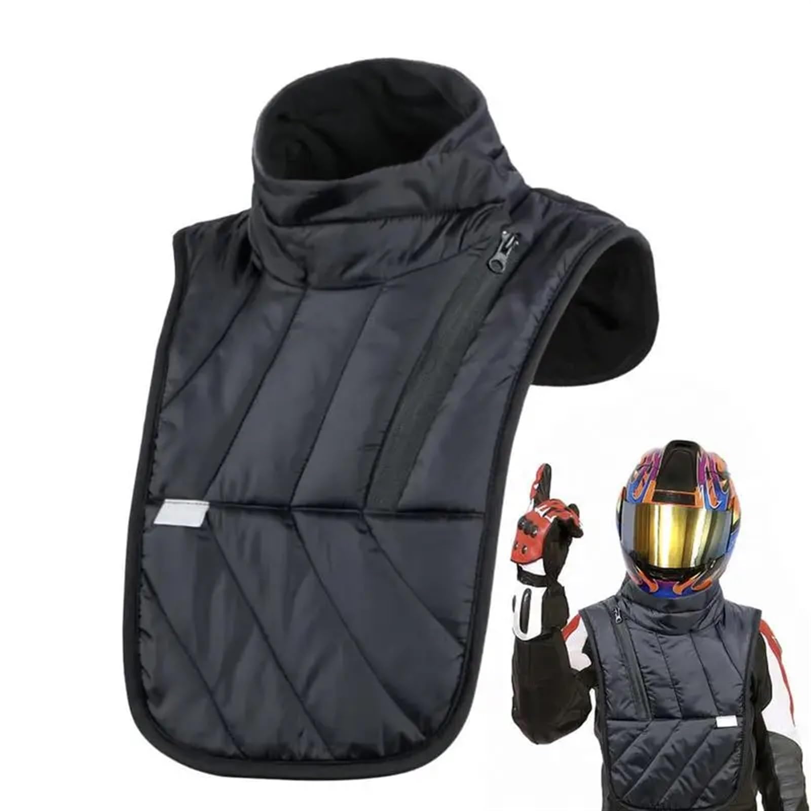 Scaldacollo Per Moto Uomo Donna Inverno Caldo Moto Collo Scaldacollo Antivento Moto Sciarpa Calda Moto Collo Mantello Sciarpa Scaldacollo Antivento (Color : Long)