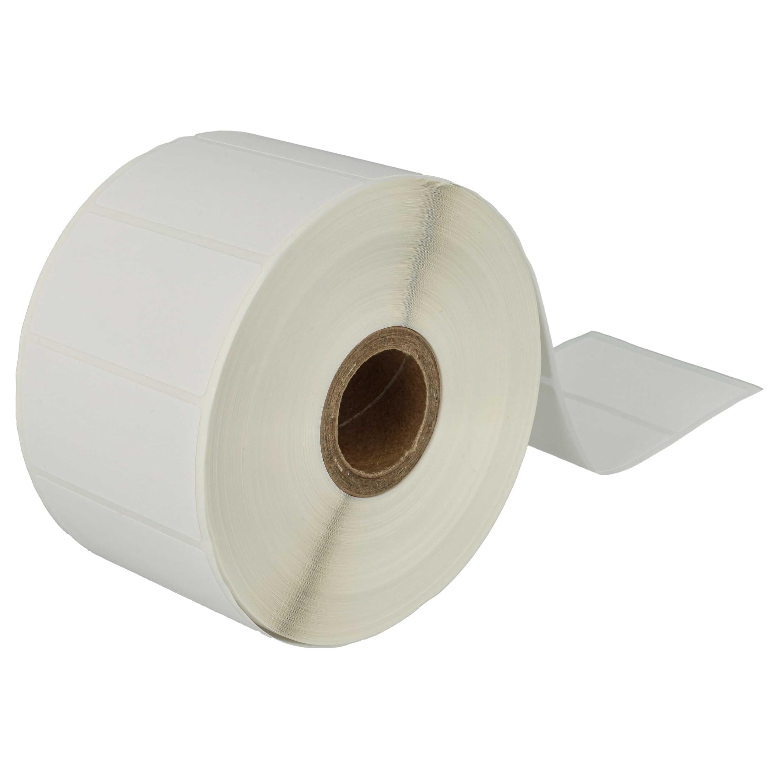 vhbw 10x rotolo etichette 51mm x 26mm (1552 etichette) compatibile con Brother TD-2130, TD-4100N, TD-4100, TD-4000, TD-2130N etichettatrice