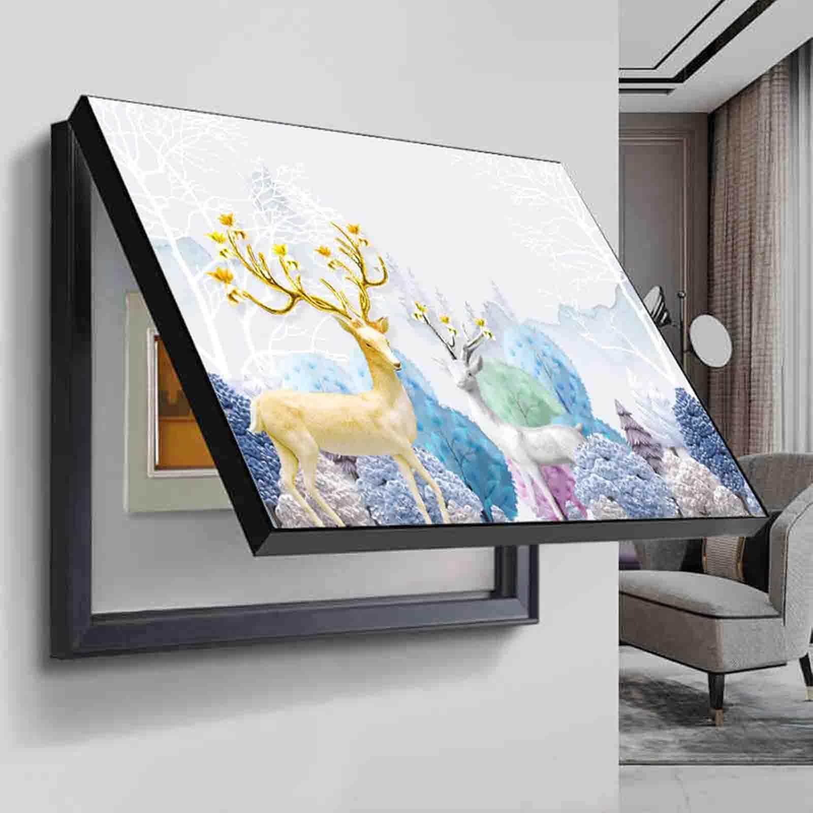 Housse de compteur électrique à peinture cachée pour intérieur chic