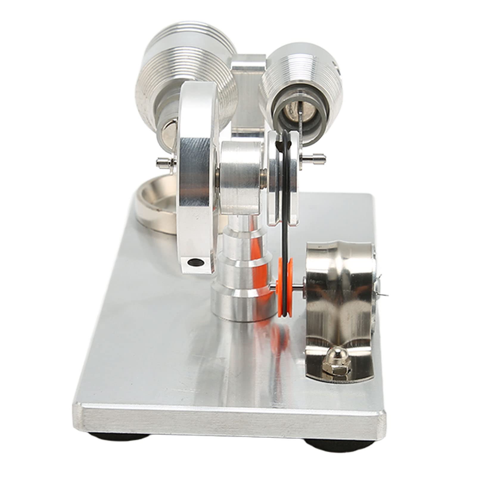 Kit Educativo de Modelo de Motor Stirling, Fácil de Montar para Proyectos Científicos, Aleación de Zinc y Vidrio
