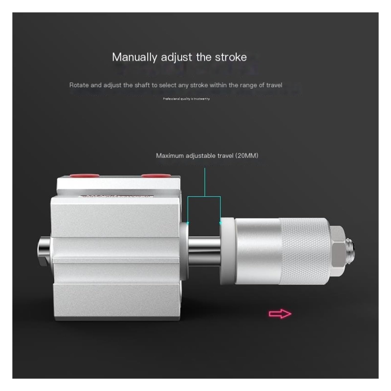 Mała opona SDAJ Slim Racing Regulowany cylinder magnetyczny 25/32/40 * 20/30/50/75-30/50SB(SDAJ40X50-50S gwint wewnętrzny z magnesem)