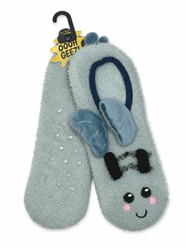 Image of ooohyeah Women's Animal Mary Janes Sock Slippers, Funny Cute Travel Trip Socks, One Size
