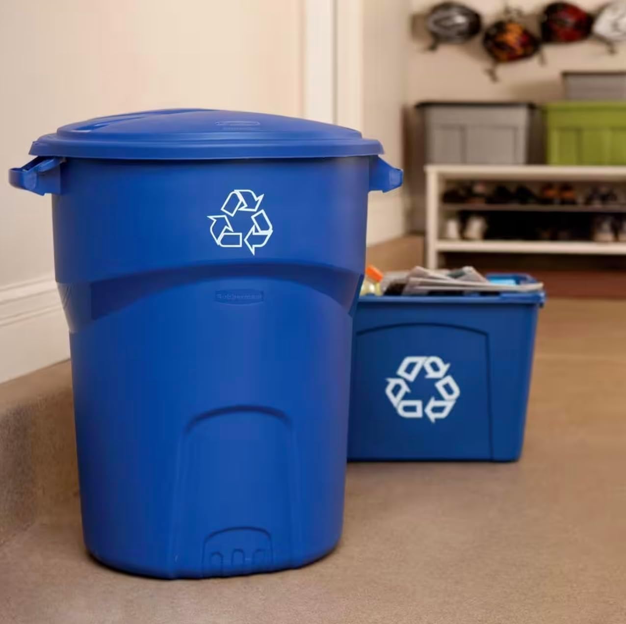 Outdoor Recycling Bin 32-Gallon (2-Pack) VK65799