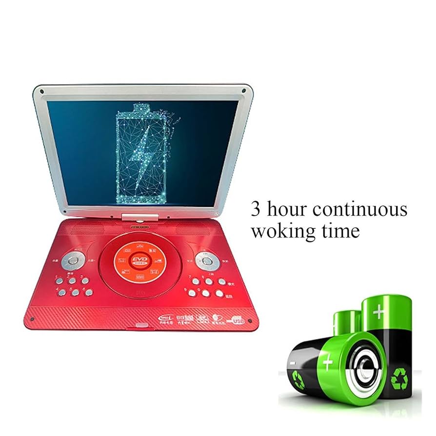14インチポータブル DVDプレイヤー回転可能な画面マルチメディア