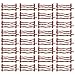 HEALLILY 50Pcs Spielzeug Zäune Panel Zubehör DIY Spielset Zäune Bauernhof Figuren Scheune Tiere für für Scheune Paddock Pferd Stabile Oder Bauernhof Tiere Pferde Figuren