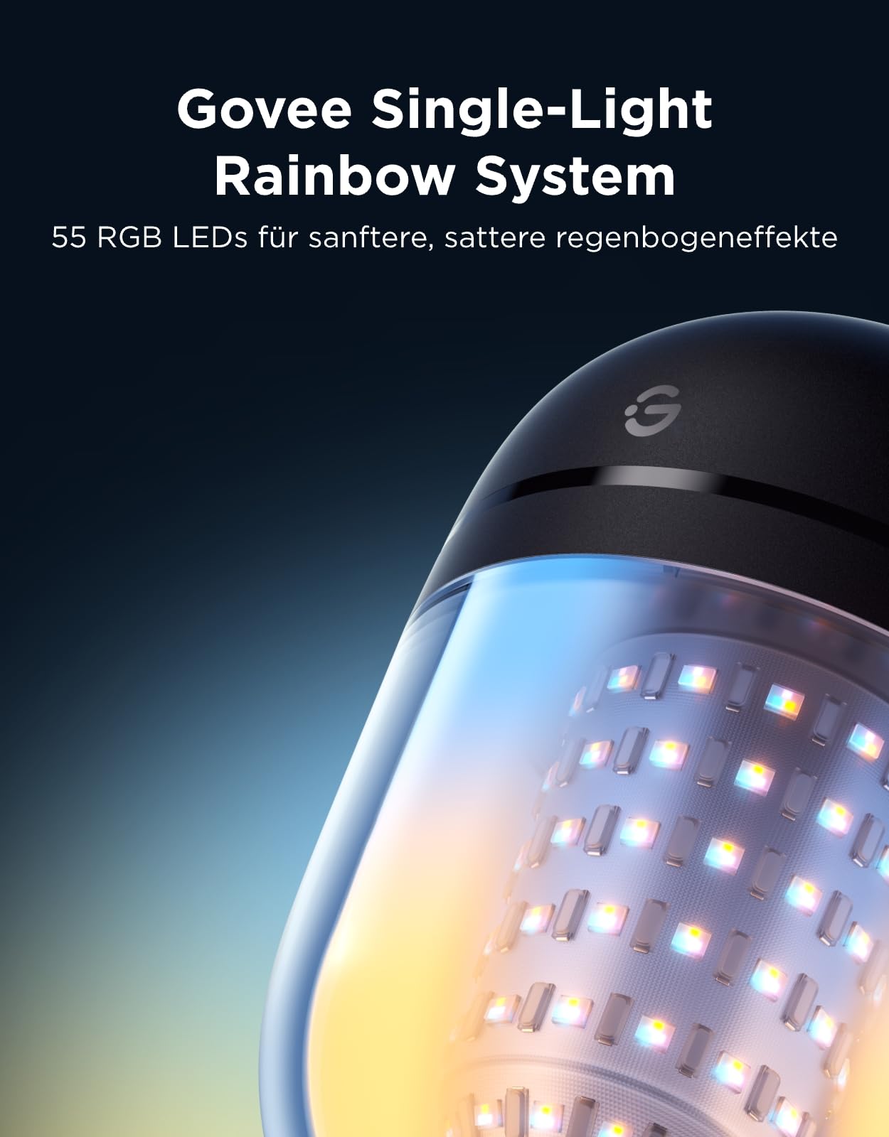 Govee Lichterkette Außen 10M, RGBICW 240lm pro LED, App-Steuerung, IP67 | 16 Mio. DIY-Farben, 111+ Szenen, Musik Sync, Matter/Alexa/Google, Lebensdauer 30000h, Einf. Montage, Garten/Balkon/Terrasse
