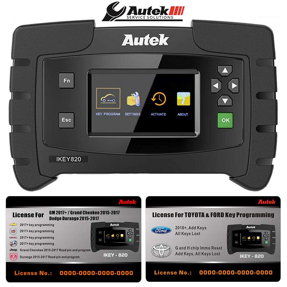 IKEY820 Pro OBD2 Remote Programming Tool Full Package with 2 All Licenses
