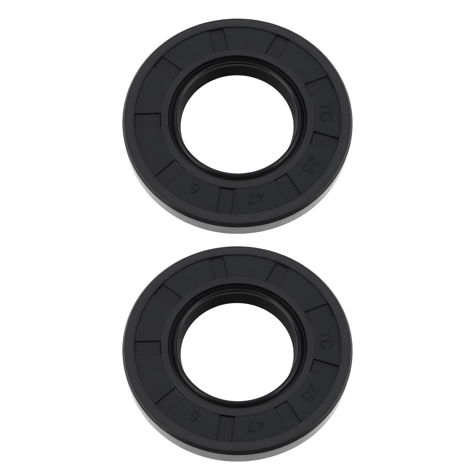 YINETTECH 2Pcs Crankshaft Oil Seal TC 25x47x6 Compatible with Briggs & Stratton 801261 AB304701 Lawn Mower Engines