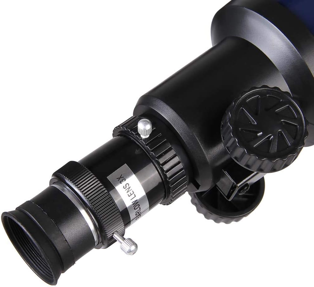 Refractor Telescope with Tripod & Finder Scope, Portable Telescope for Kids & Astronomy Beginners, Blue