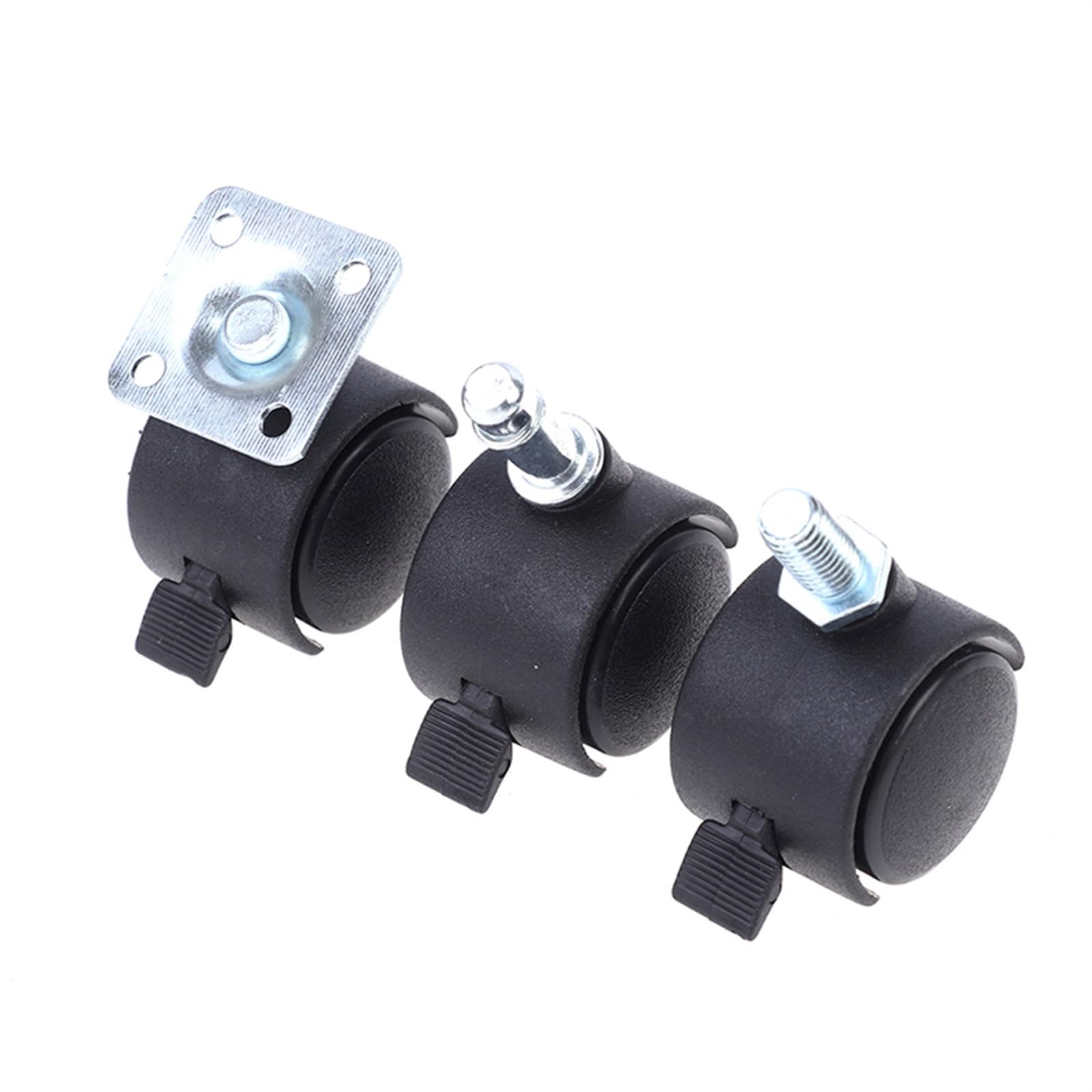 Lot de 4 roulettes pivotantes de rechange universelles de 30 mm pour chaise de bureau (A2)