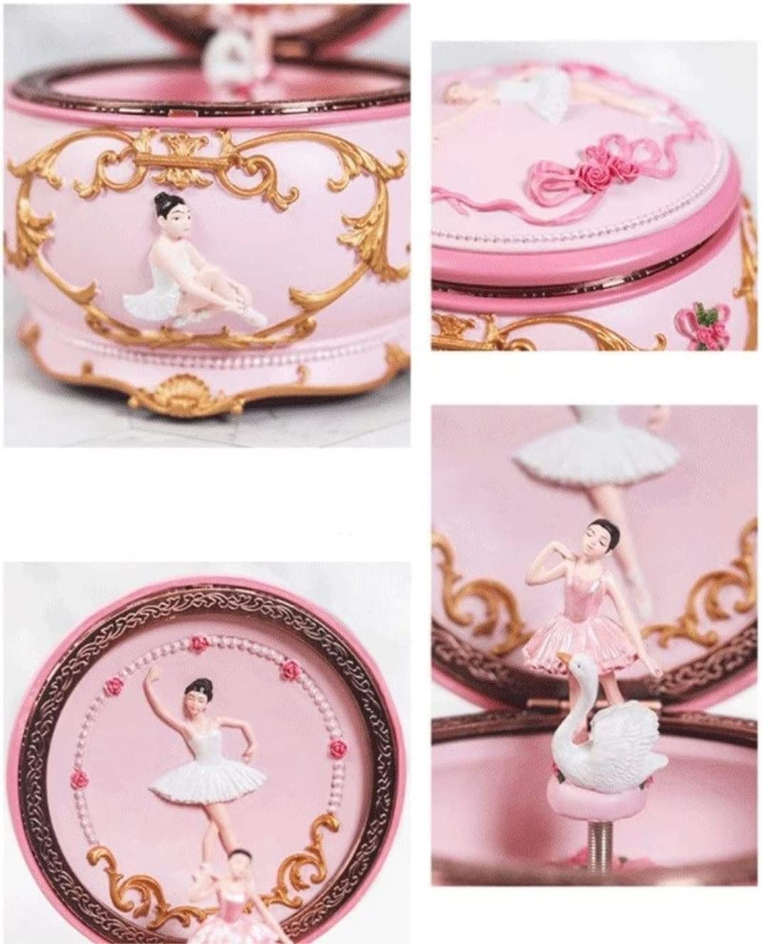 Spieluhr Musikspieluhr Dancing Ballet Girl Music Box Rotierende Trinket Music Box Wind-up Musikalische Schmuckschatulle Mit Licht Musik Einschlafhilfe
