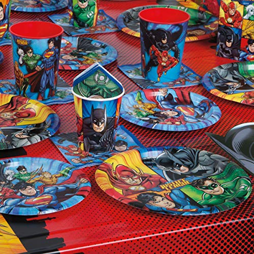 Plastic tafelkleed - 2,13 m x 1,37 m - Justice League Party - Image 4