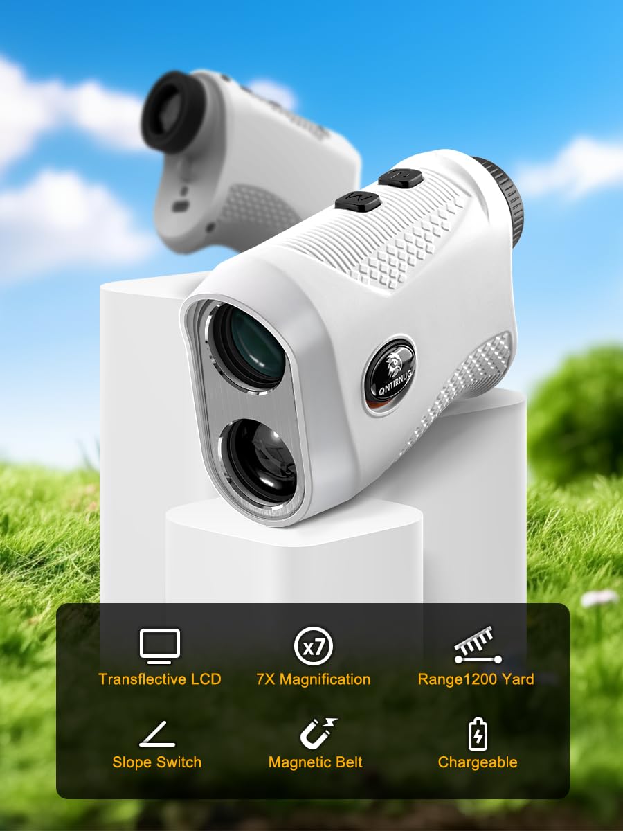 Télémètre laser de chasse et de golf, grossissement 7x, distance de 1 200 mètres, haute précision de verrouillage des vibrations, mode pente balayage continu